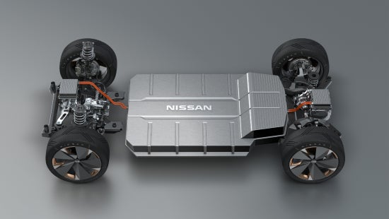 Internal shot of Nissan EV engine | Mentor Nissan in Mentor OH
