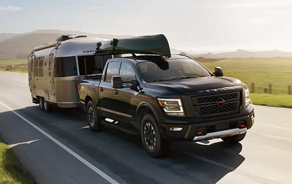 2022 Nissan TITAN towing airstream | Mentor Nissan in Mentor OH