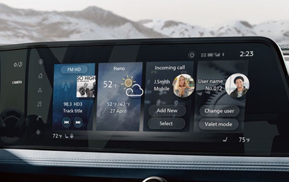 Nissan ARIYA interior view with digital dashboard | Mentor Nissan in Mentor OH