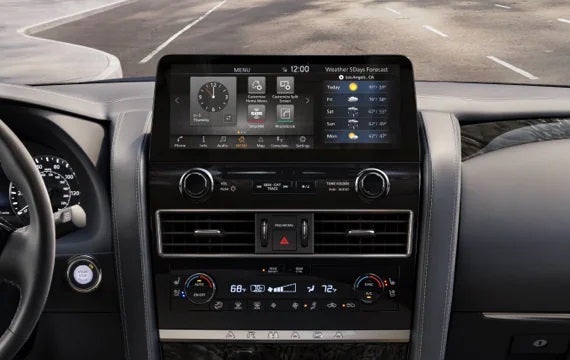 2023 Nissan Armada touchscreen and front console | Mentor Nissan in Mentor OH
