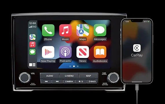 Stay connected with a standard 8" touch-screen display 2023 Nissan Titan | Mentor Nissan in Mentor OH