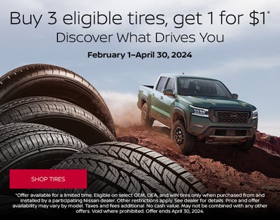 Buy 3 Tires get the 4th for 1$